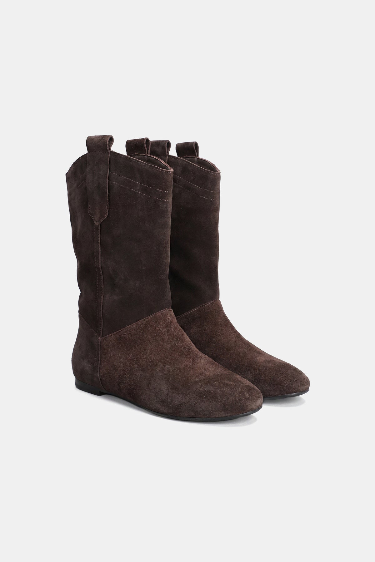 BOOTS LOW RIDER Suede Dark Brown
