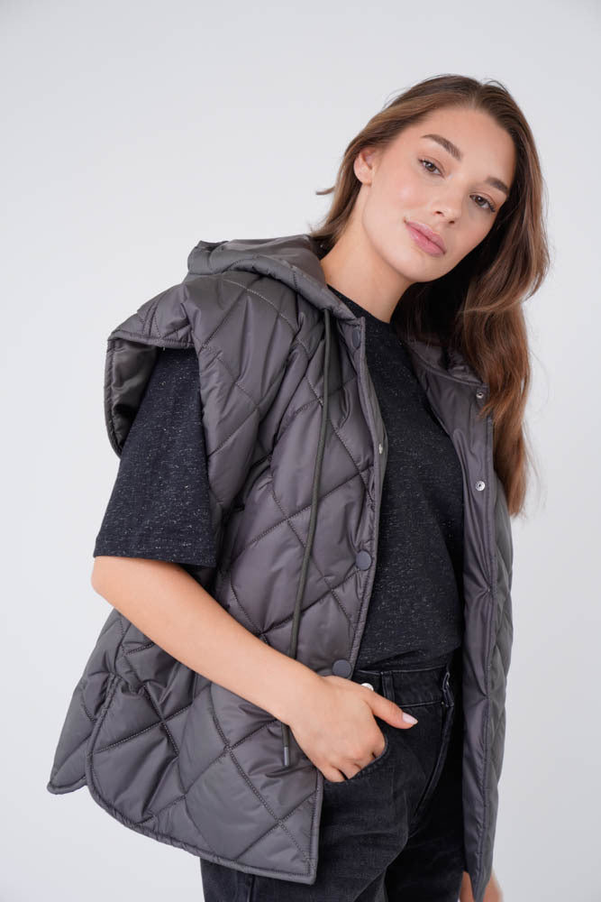 Noelle Cape SN Dark Night Grey