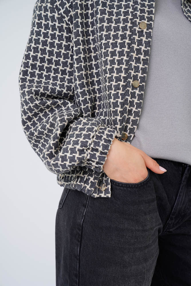 Ococ Bomber Triangle Square Grey