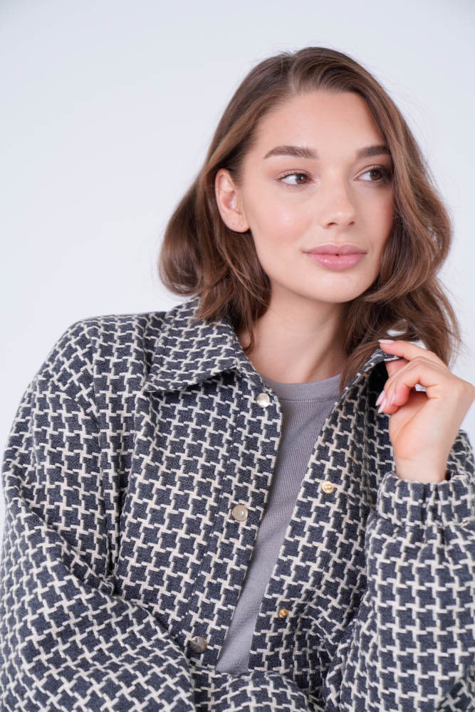 Ococ Bomber Triangle Square Grey