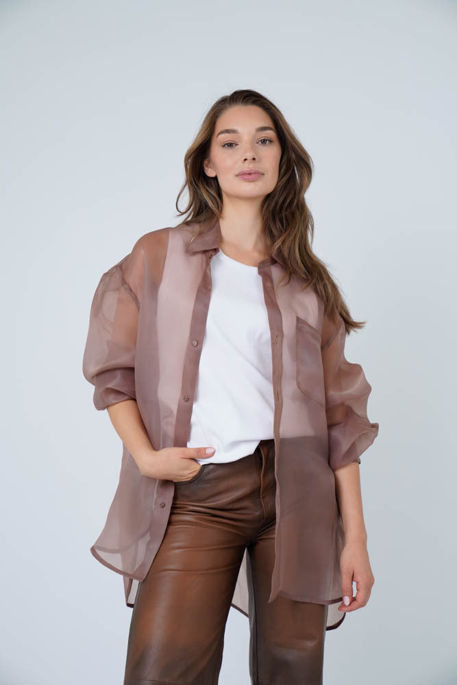 Jeanny Blouse Light Brown
