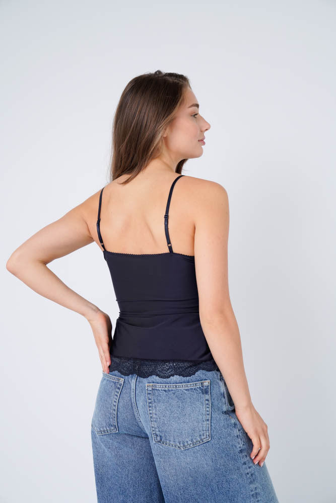 TESSET TOP LACE BASIC DARK NIGHT BLUE