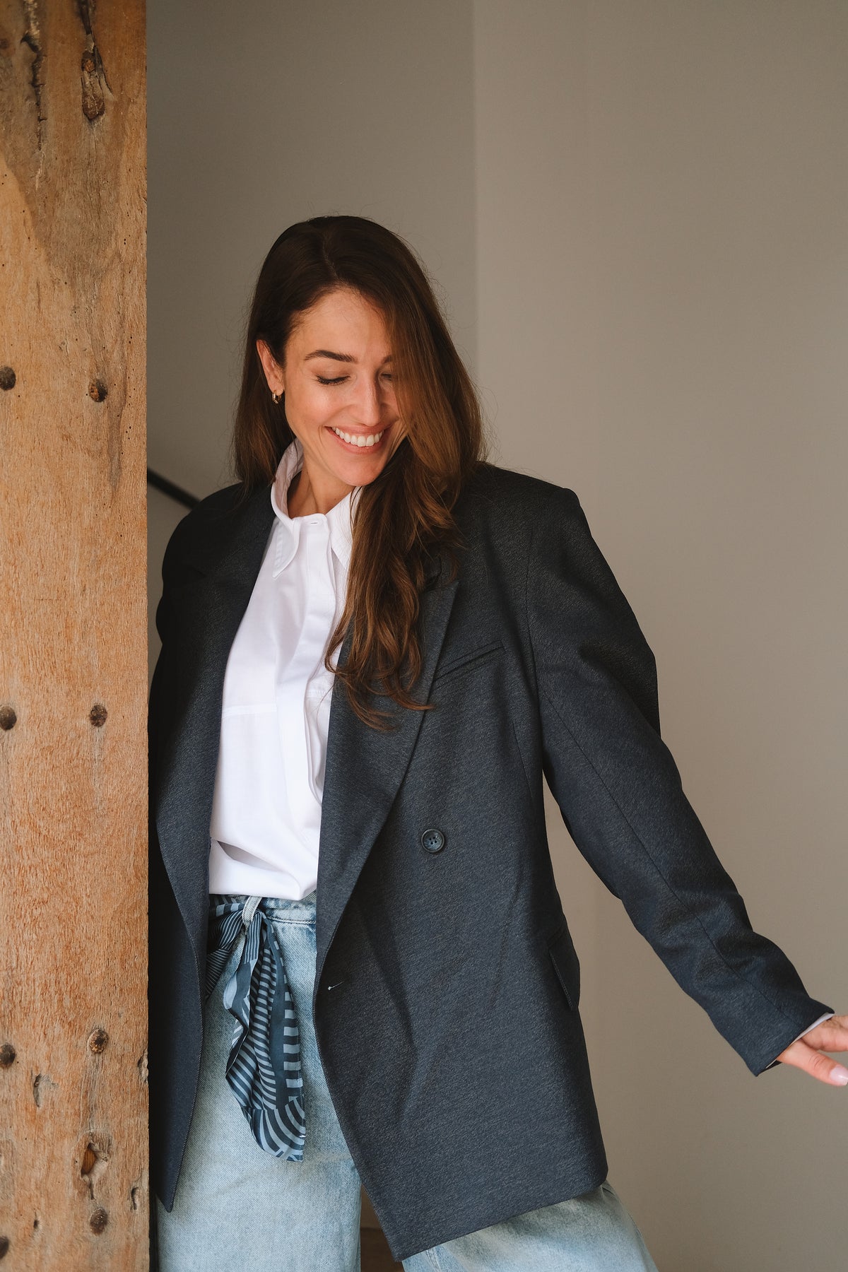 Elle Blazer Denim / Dark G