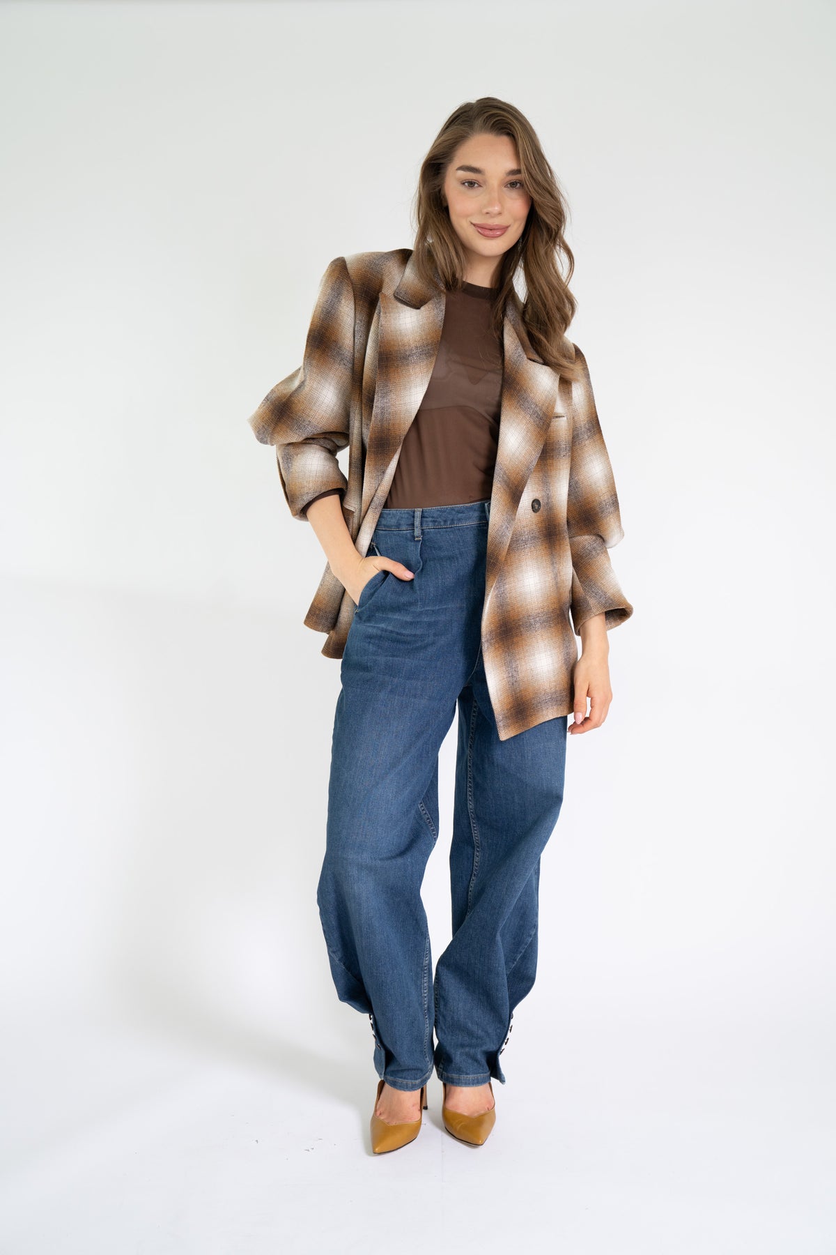 ELLE BLAZER 26 Checkered