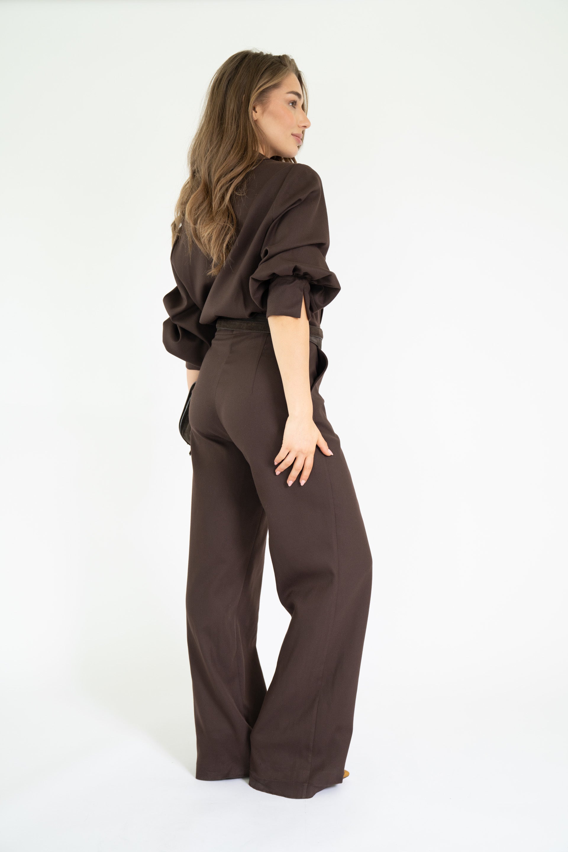 IMENNY JUMPSUIT DARK BROWN