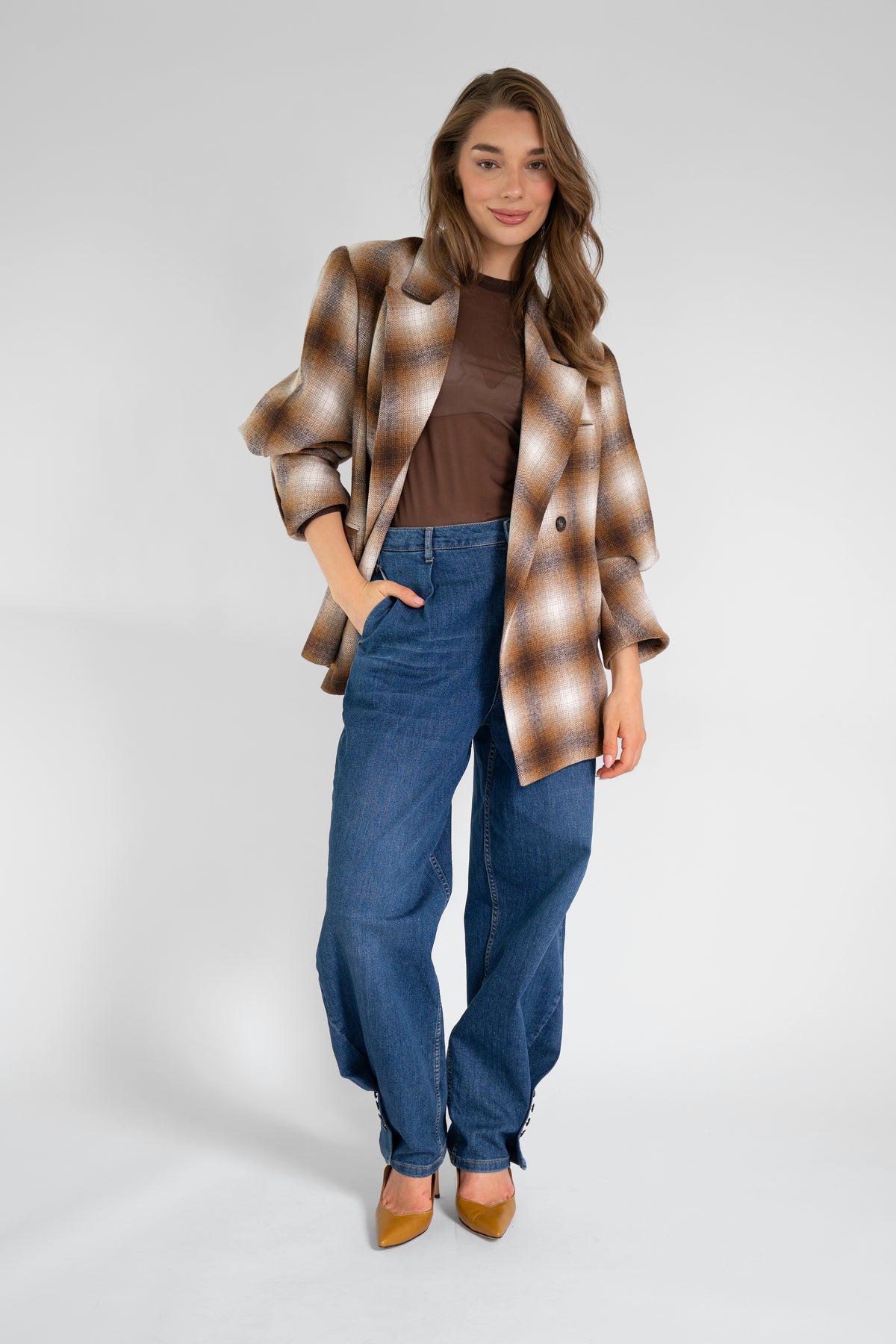 ELLE BLAZER 26 Checkered
