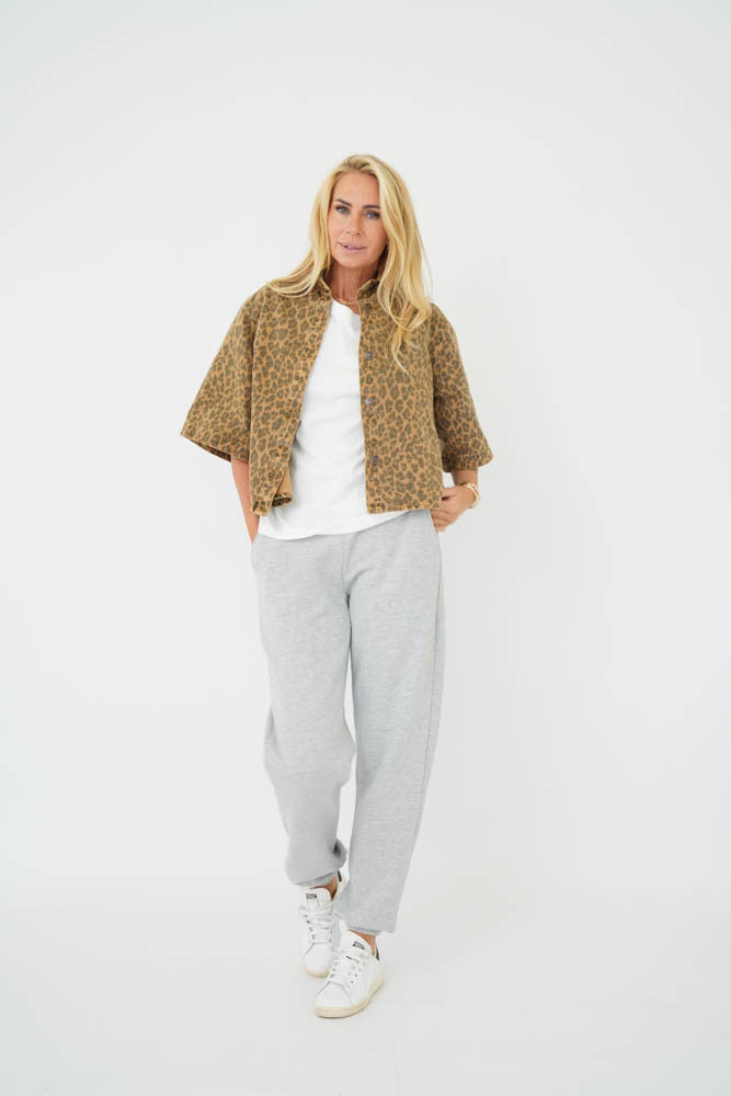 ALIJAH LEOPARD DENIM Leopard Denim