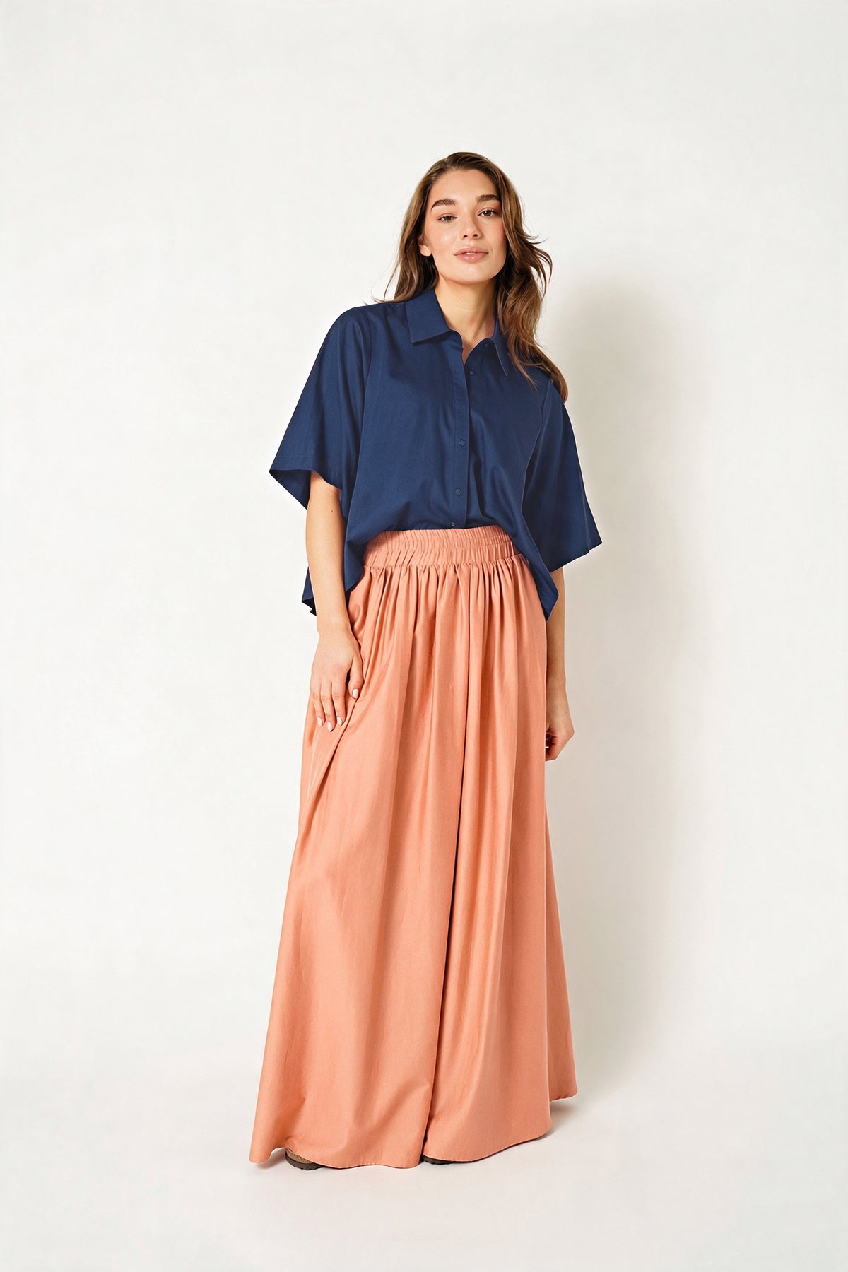 ALIJAH BLOUSE RNBW Dark Night Blue