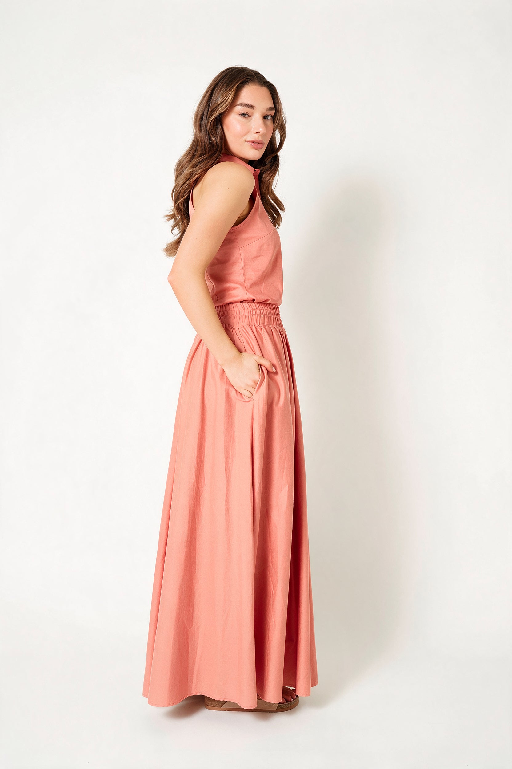LUCIA BLOUSE RNBW Coral Pink