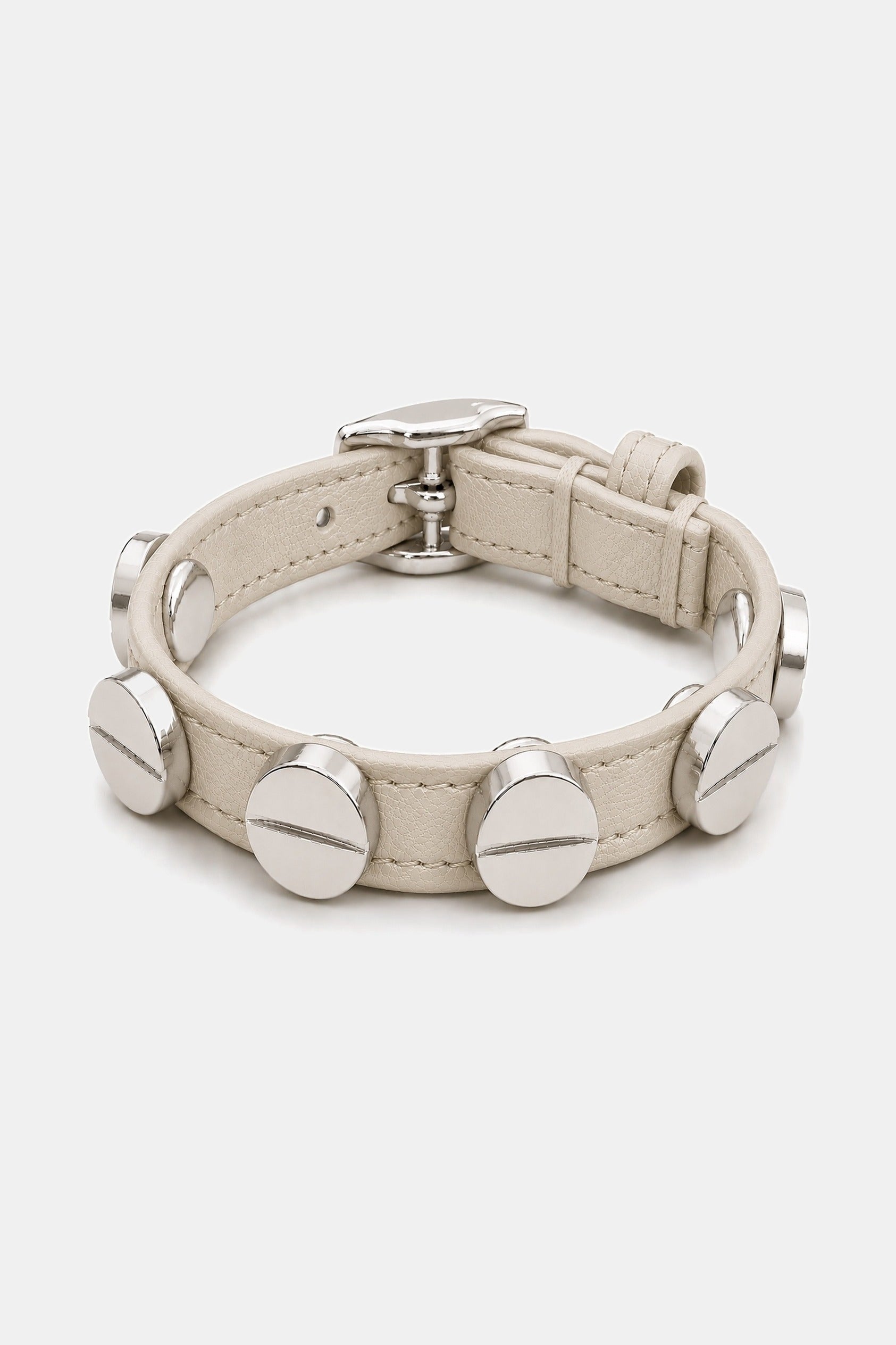 Screw Bracelet Off White - Rose Gold