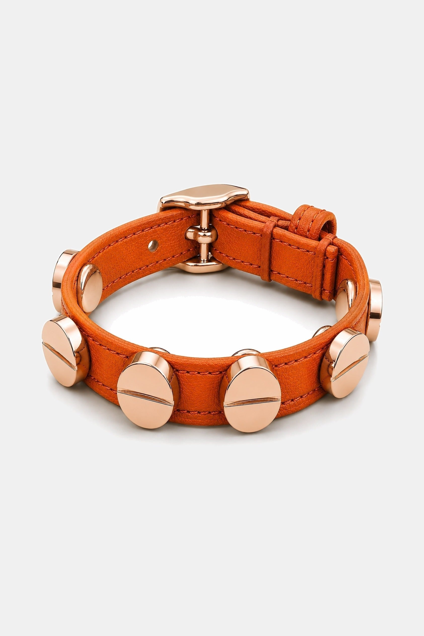 Screw Bracelet Orange - Rose Gold