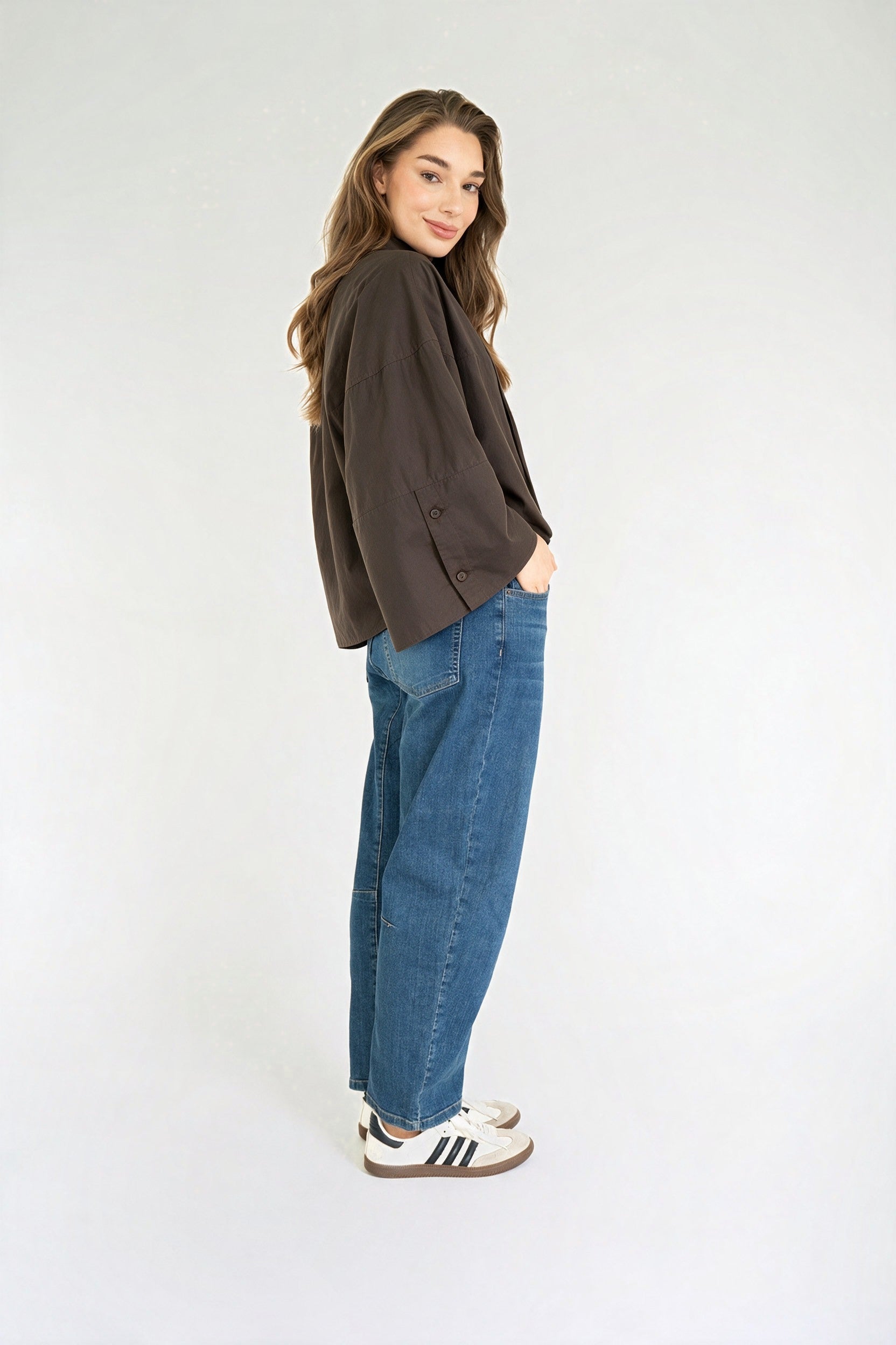 VARISSA BLOUSE DARK BROWN