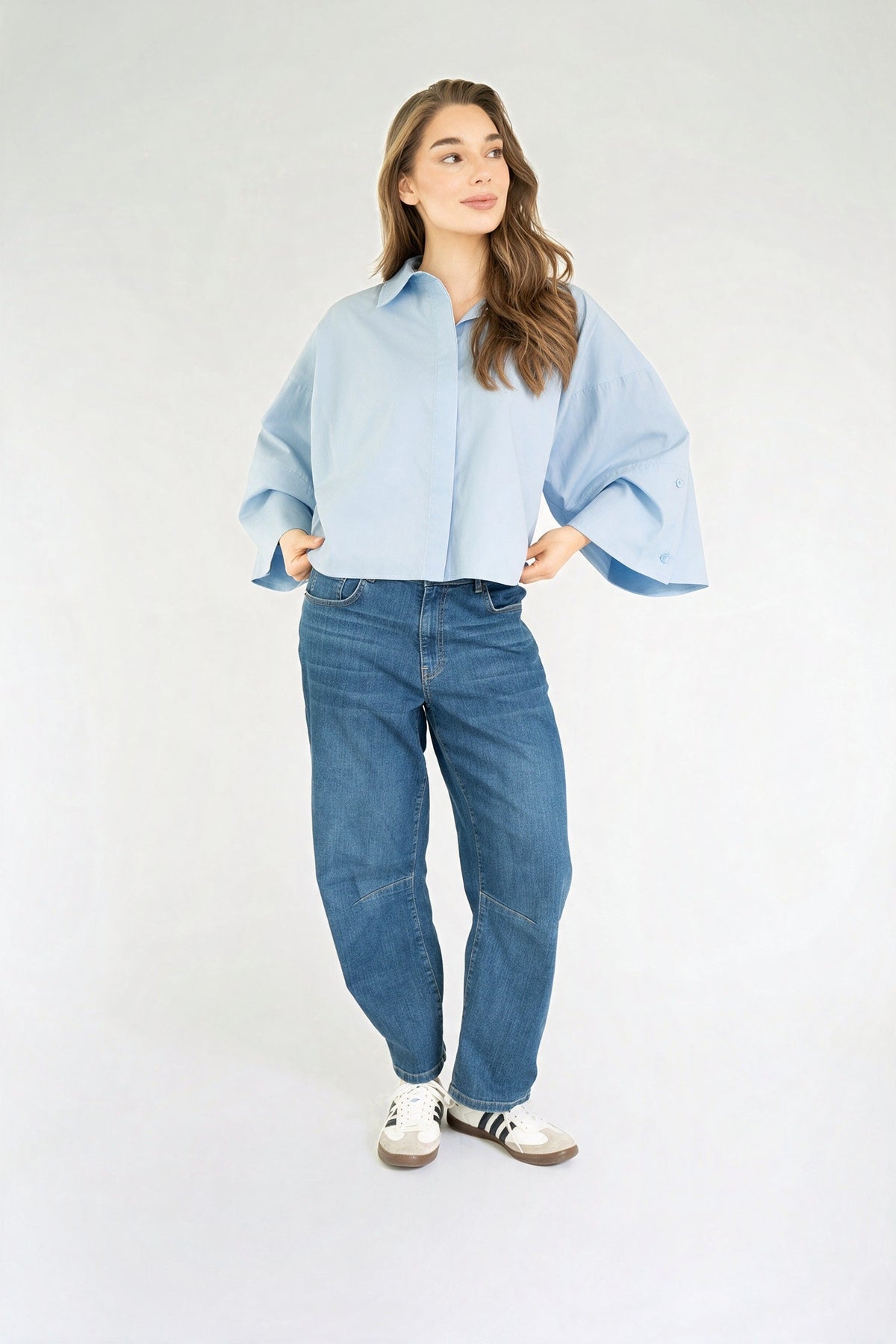 VARISSA BLOUSE Light Blue
