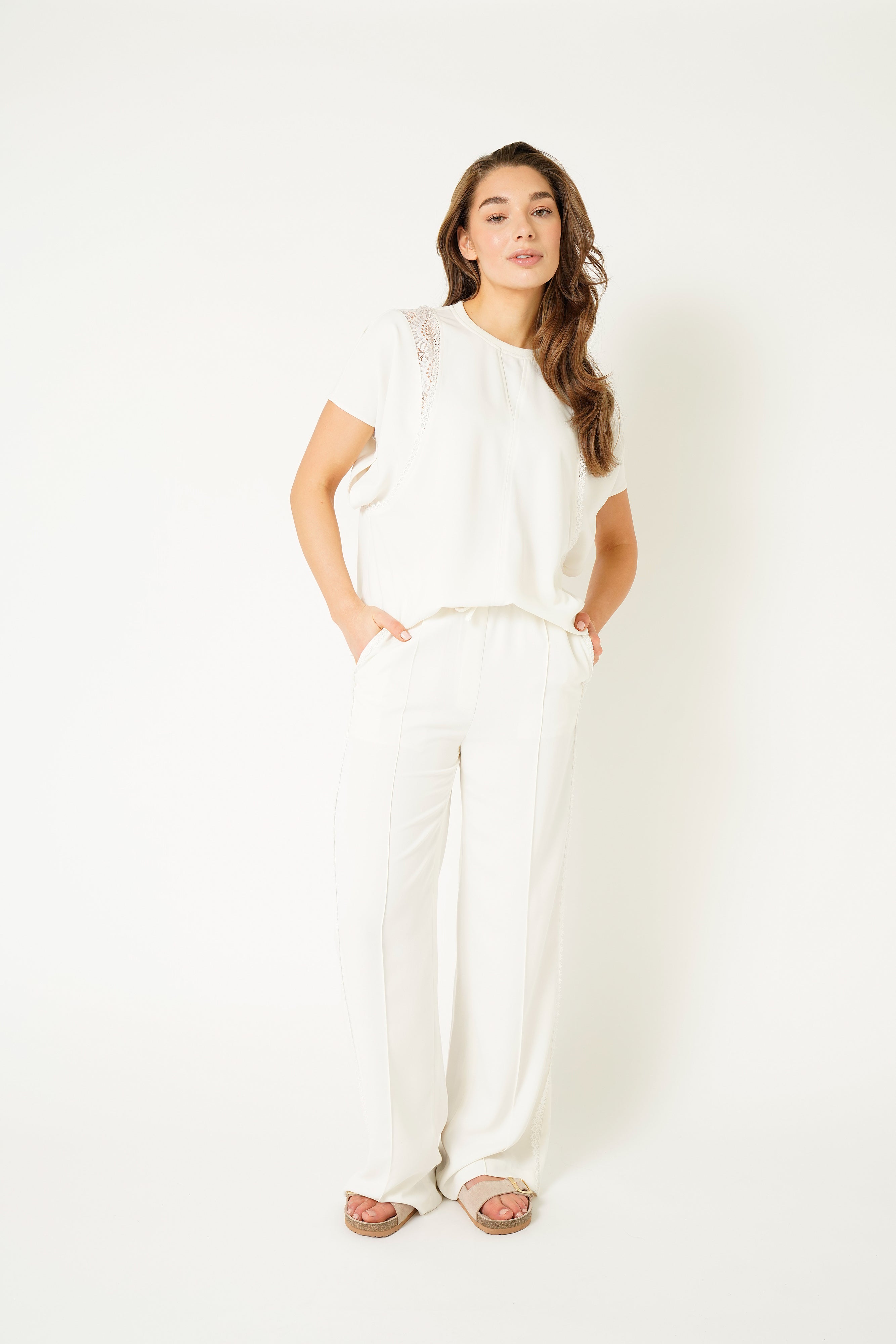 KAYA TOP LACE Creme / Off White