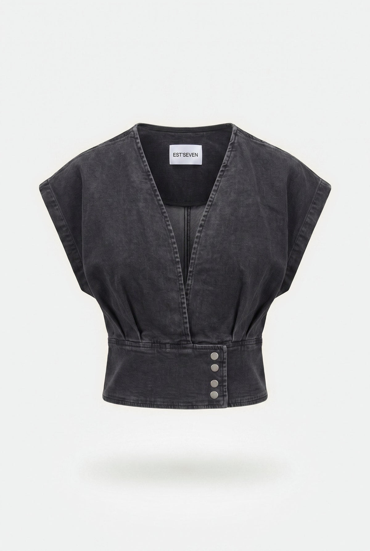 PFEIFFER TOP DENIM 26 BLACK