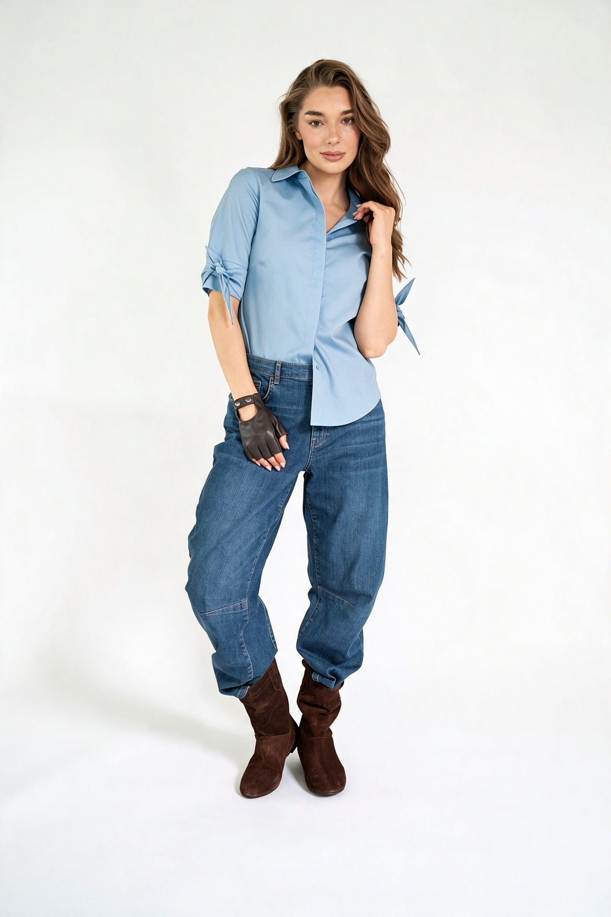 EILINA BLOUSE LIGHT BLUE