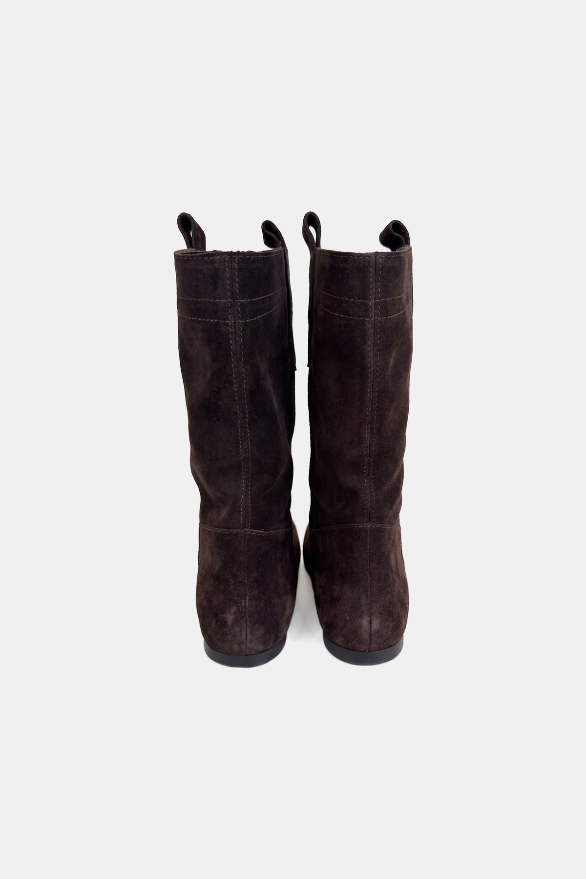 BOOTS LOW RIDER Suede Dark Brown