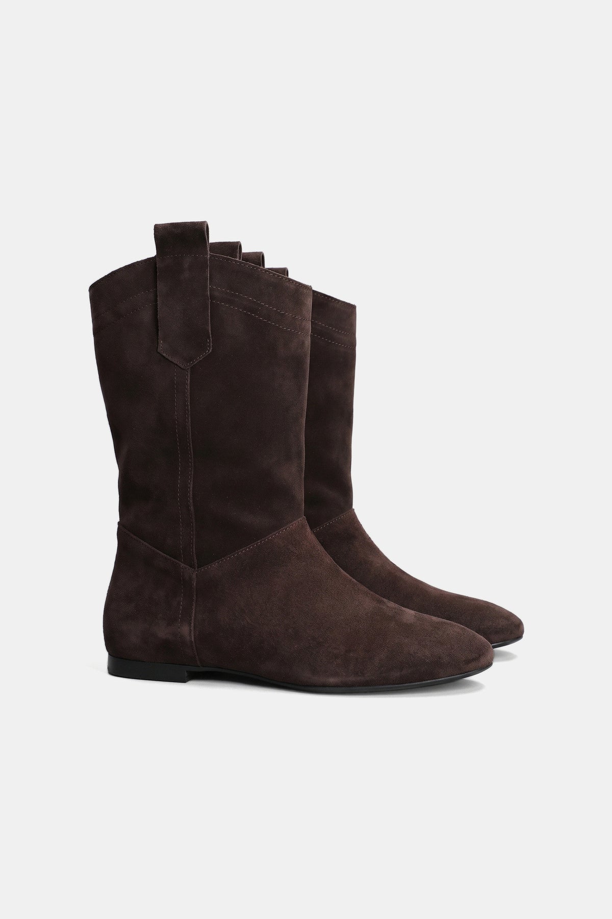 BOOTS LOW RIDER Suede Dark Brown