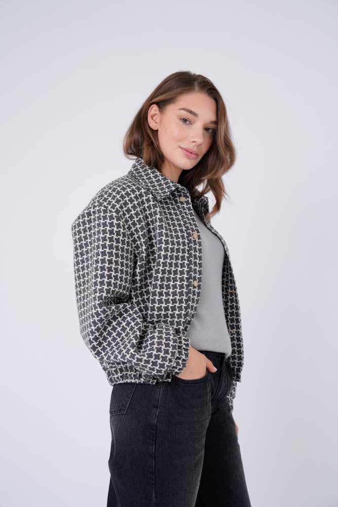 Ococ Bomber Triangle Square Grey