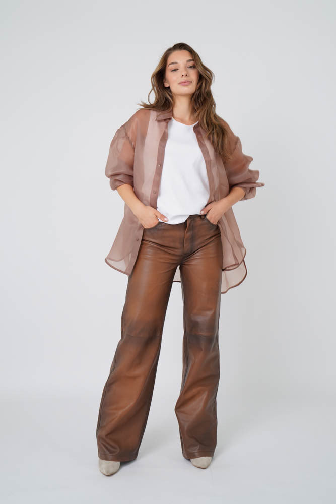 Jeanny Blouse Light Brown
