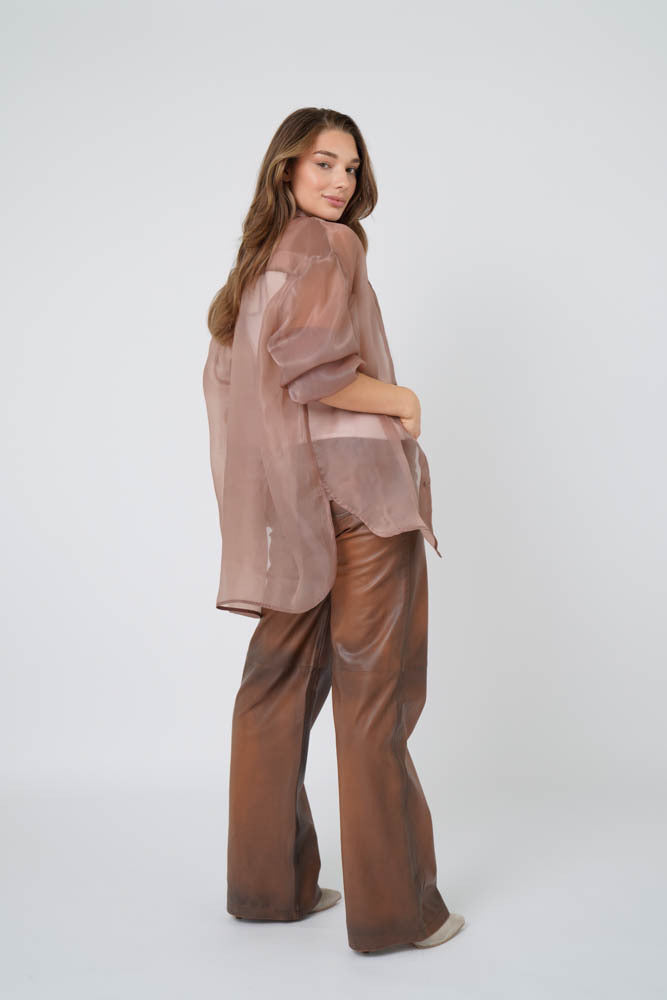 Jeanny Blouse Light Brown