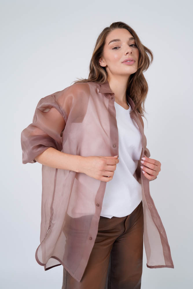 Jeanny Blouse Light Brown