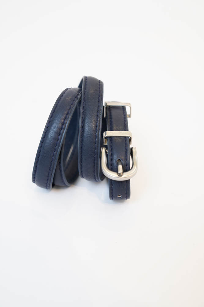 Elle Belt 25 Old Denim Blue Silver Buckle