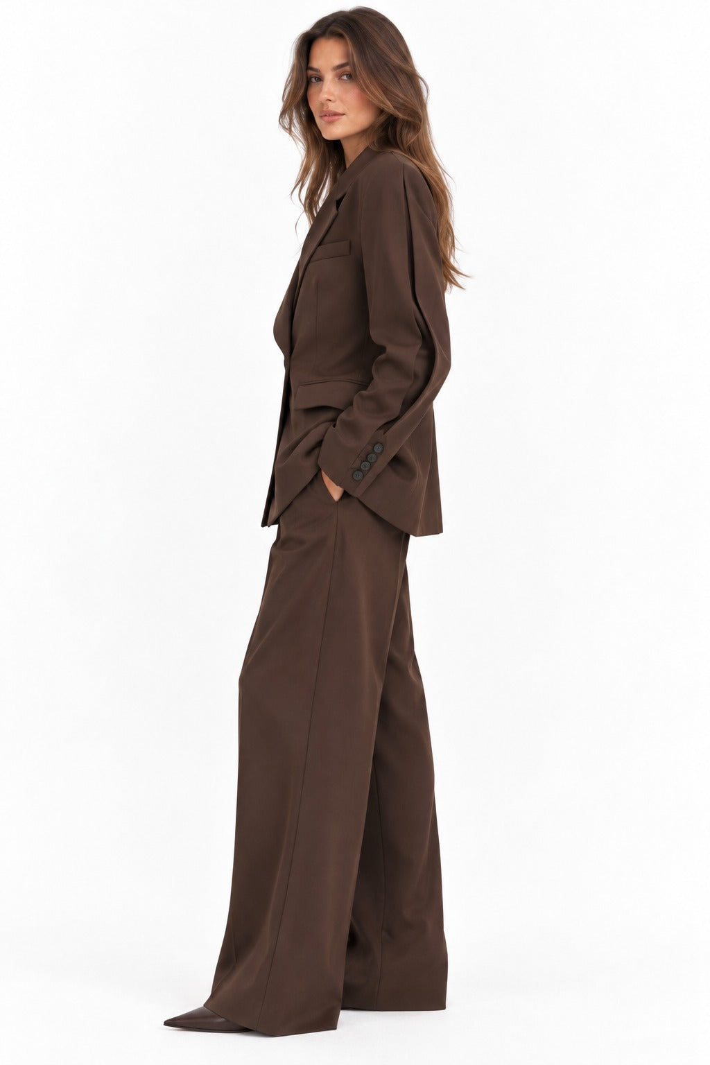 ELLE BLAZER 26 BROWN