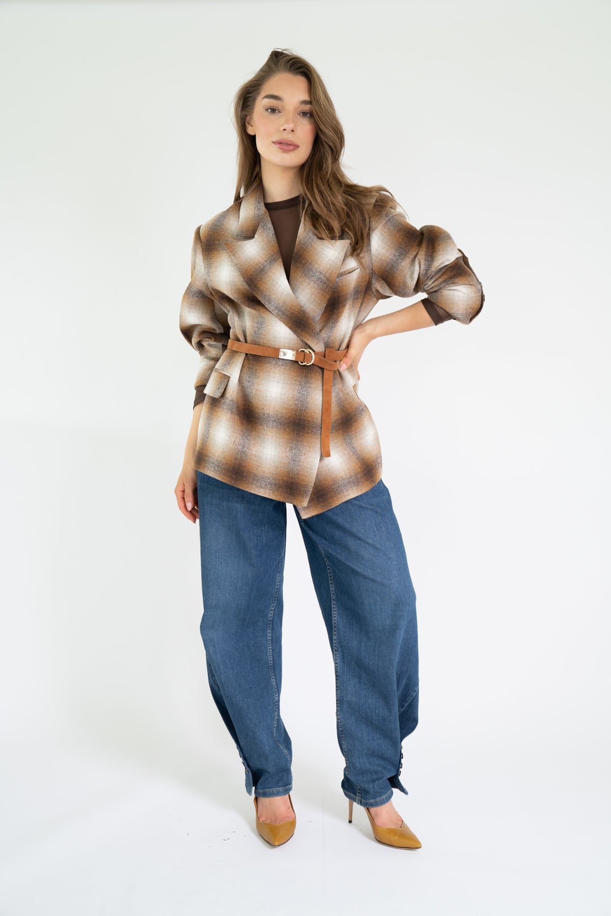 ELLE BLAZER 26 Checkered