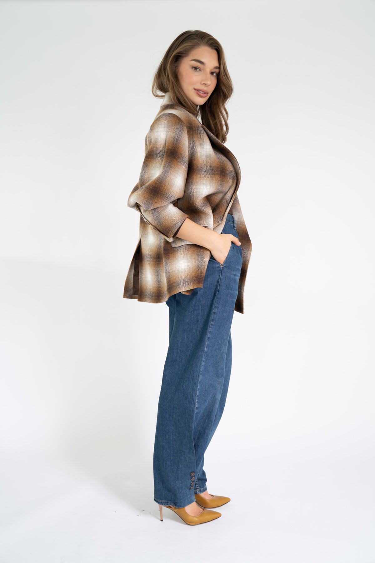 ELLE BLAZER 26 Checkered