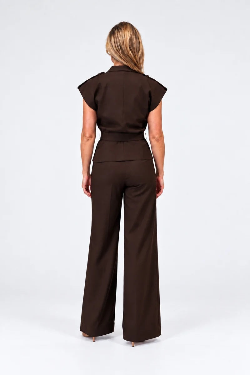 FERREIRA JOSIAH TROUSER FW26 DARK BROWN