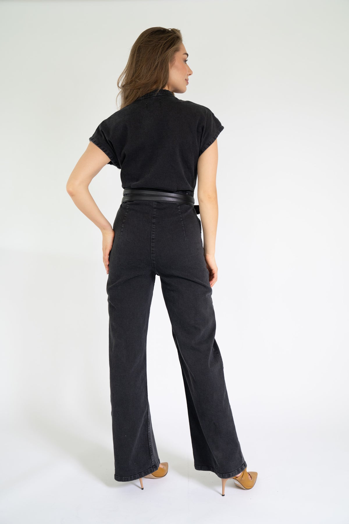 HALEY JUMPSUIT DENIM BLACK