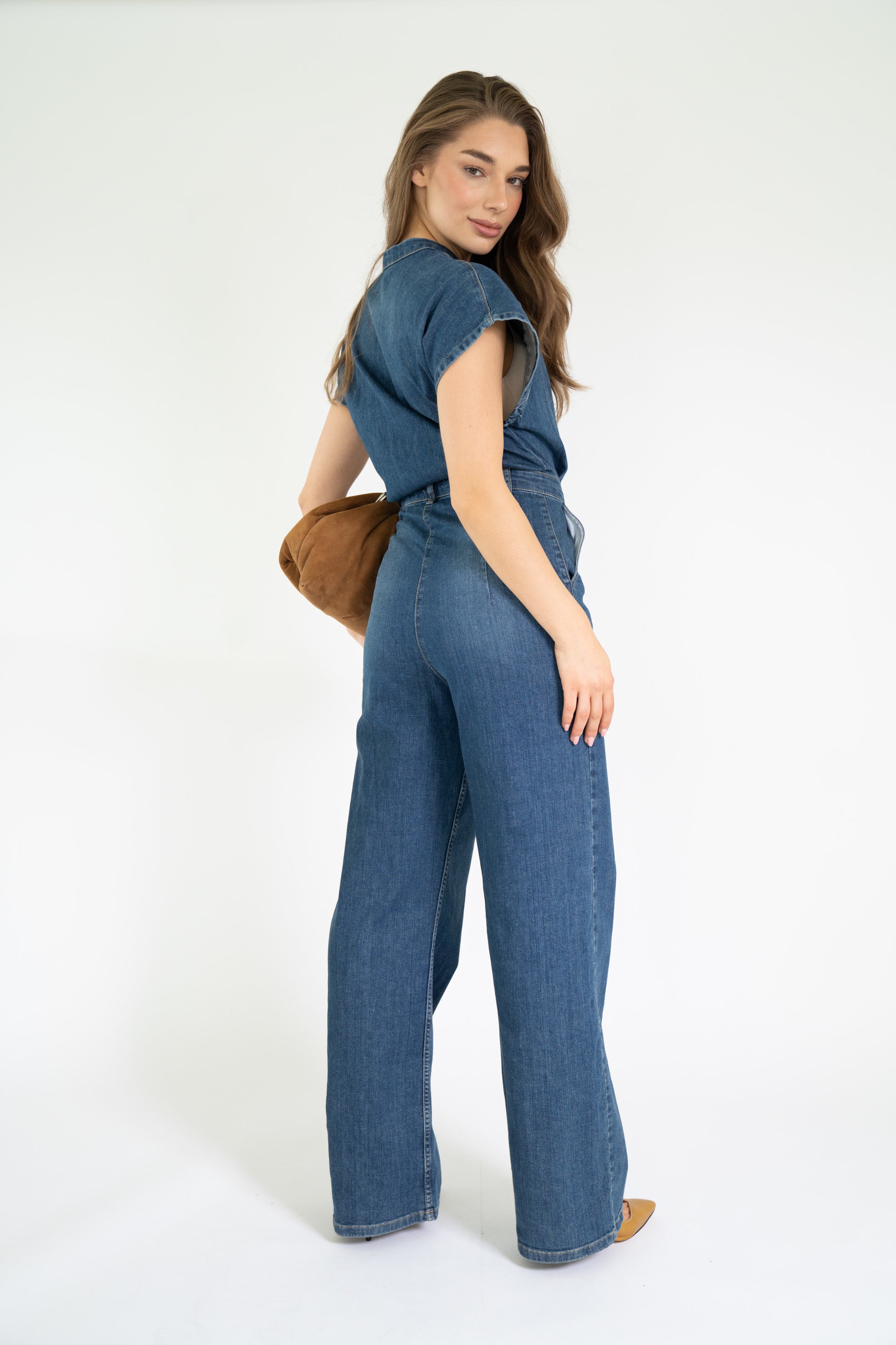 HALEY JUMPSUIT DENIM BLUE