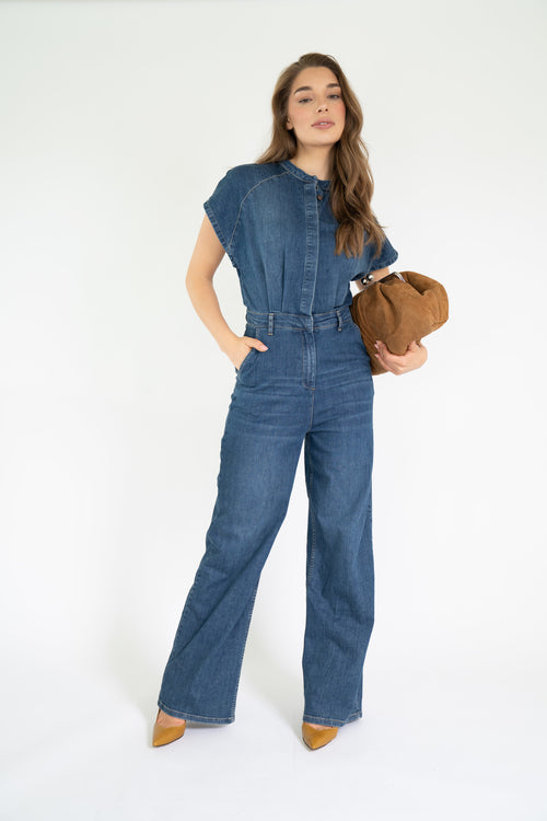 HALEY JUMPSUIT DENIM BLUE