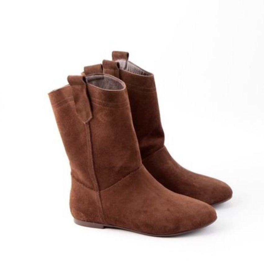 BOOTS LOW RIDER Suede Dark Brown