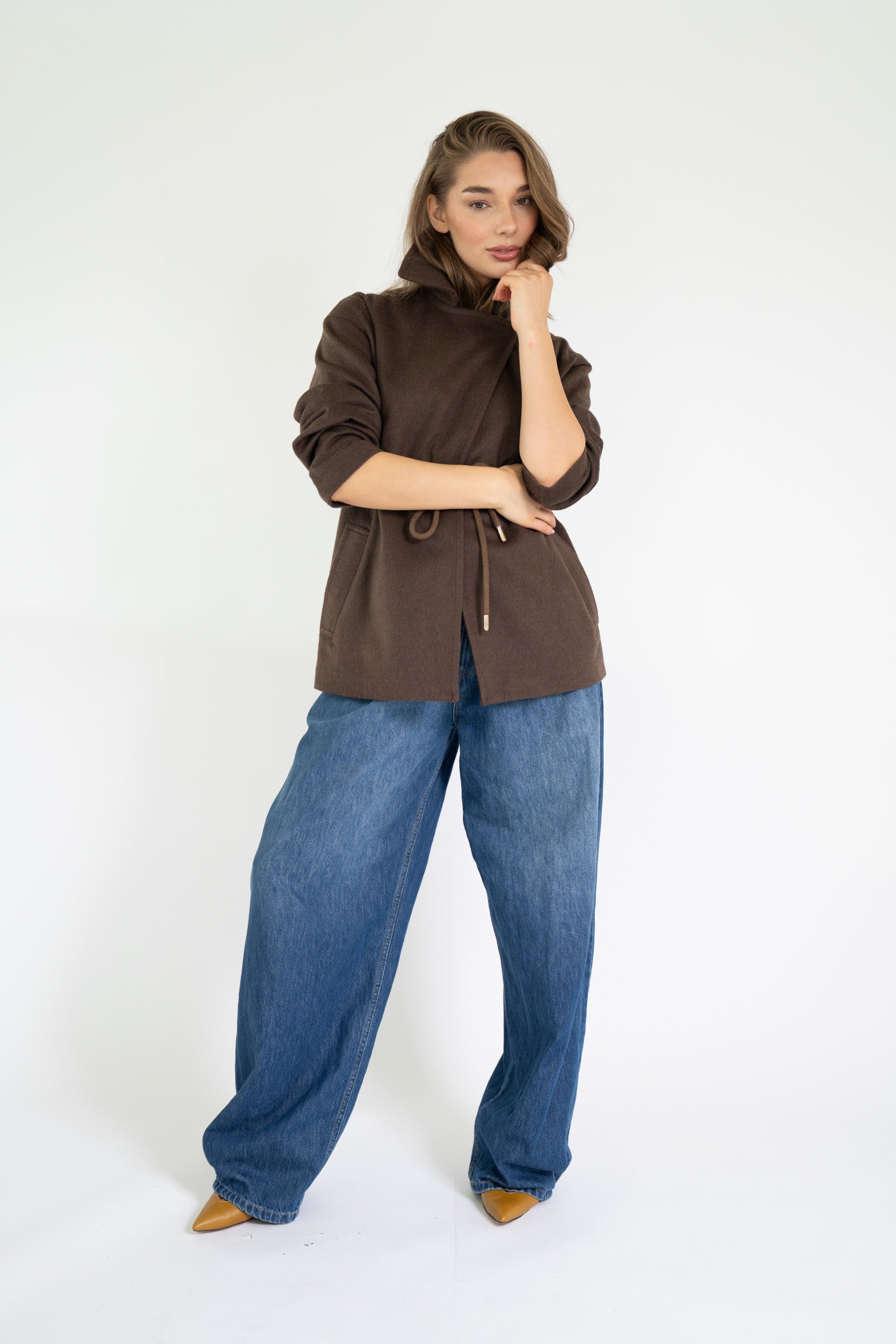 OJACKY JACKET DARK BROWN