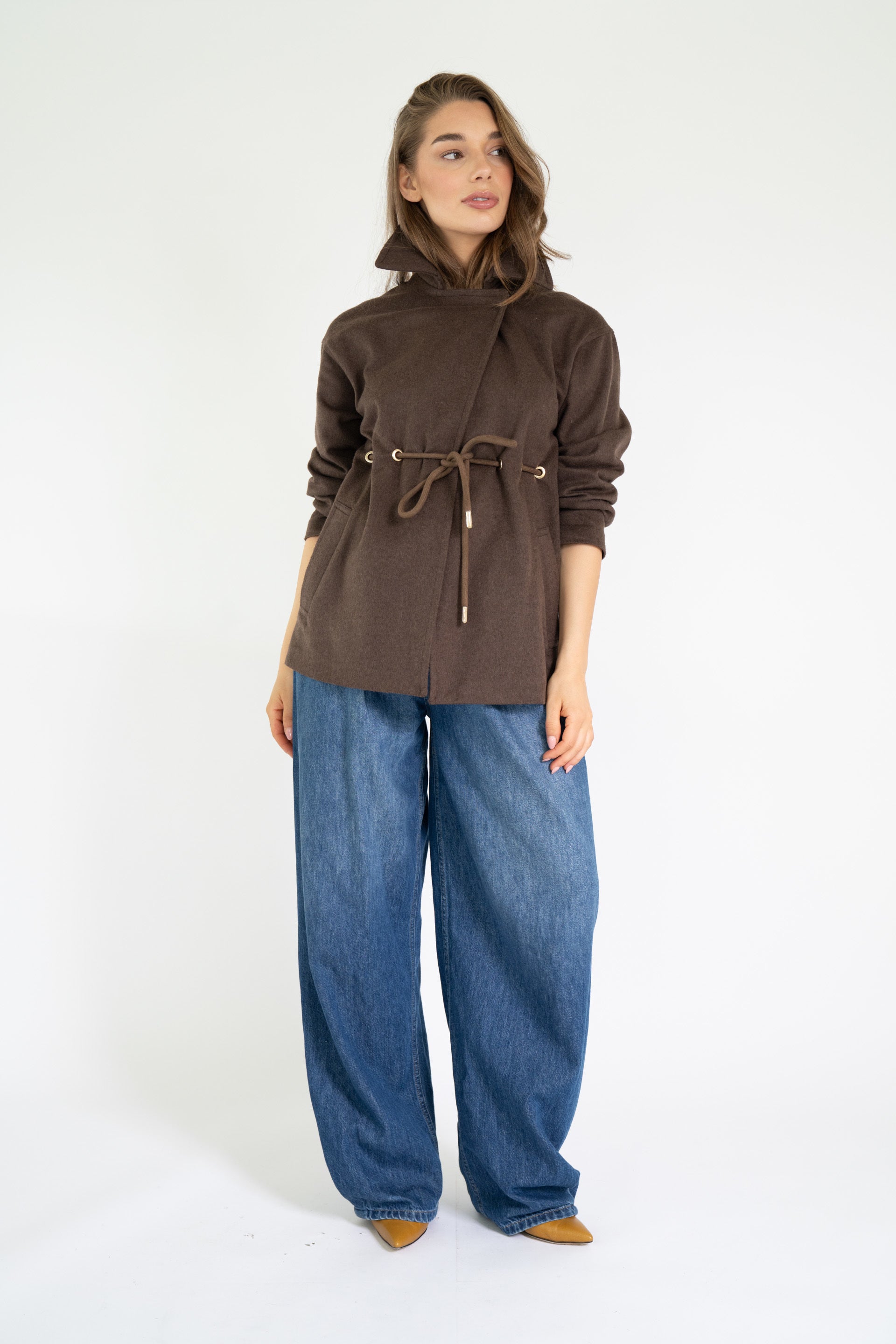 OJACKY JACKET DARK BROWN