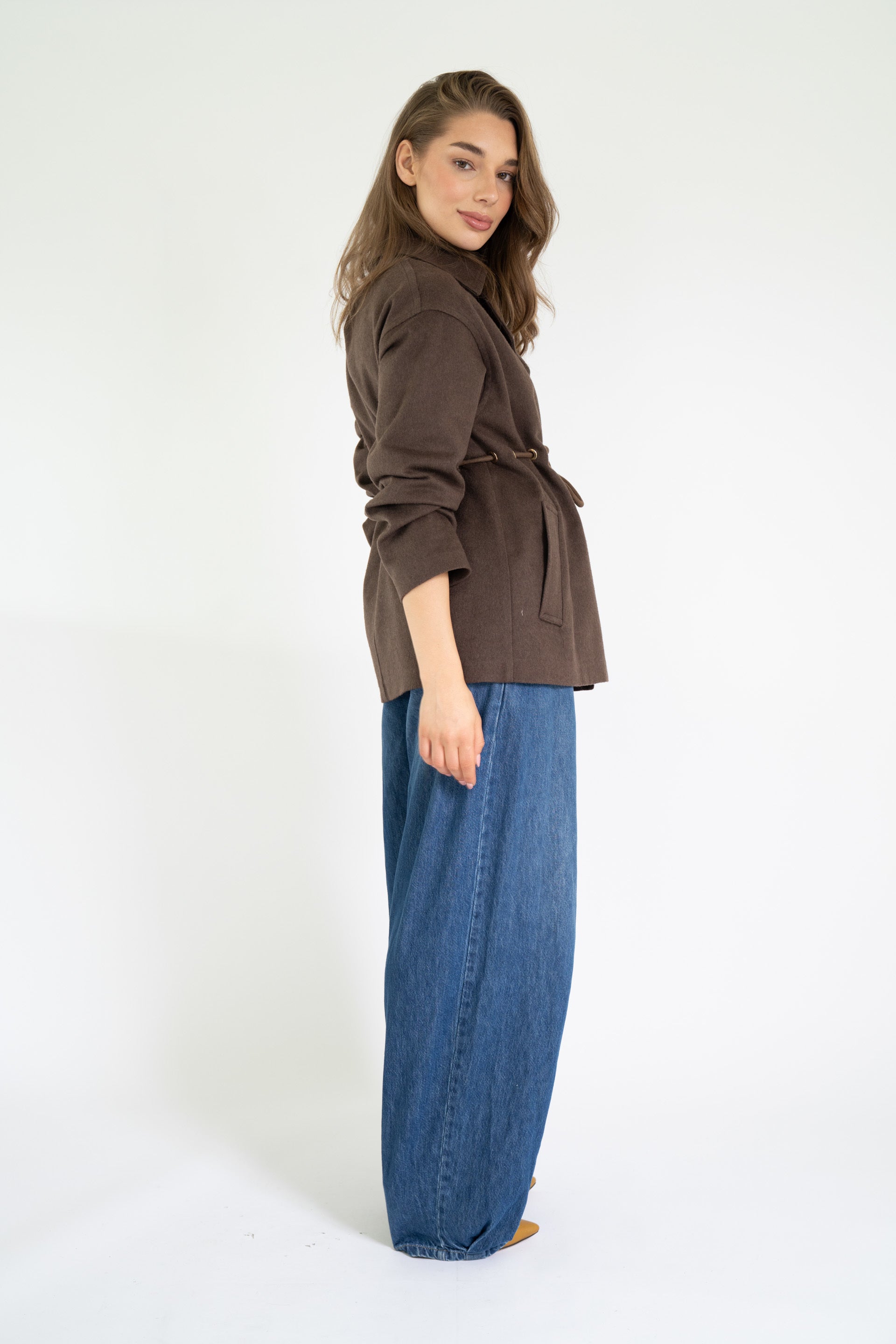 OJACKY JACKET DARK BROWN