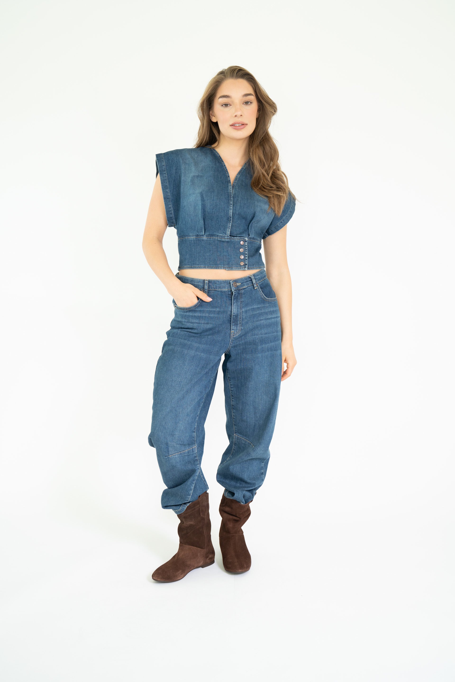 PFEIFFER TOP DENIM 26 Vintage Blue