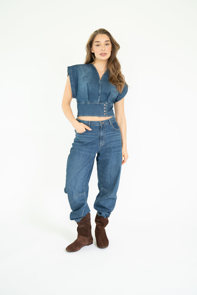PFEIFFER TOP DENIM 26 Vintage Blue