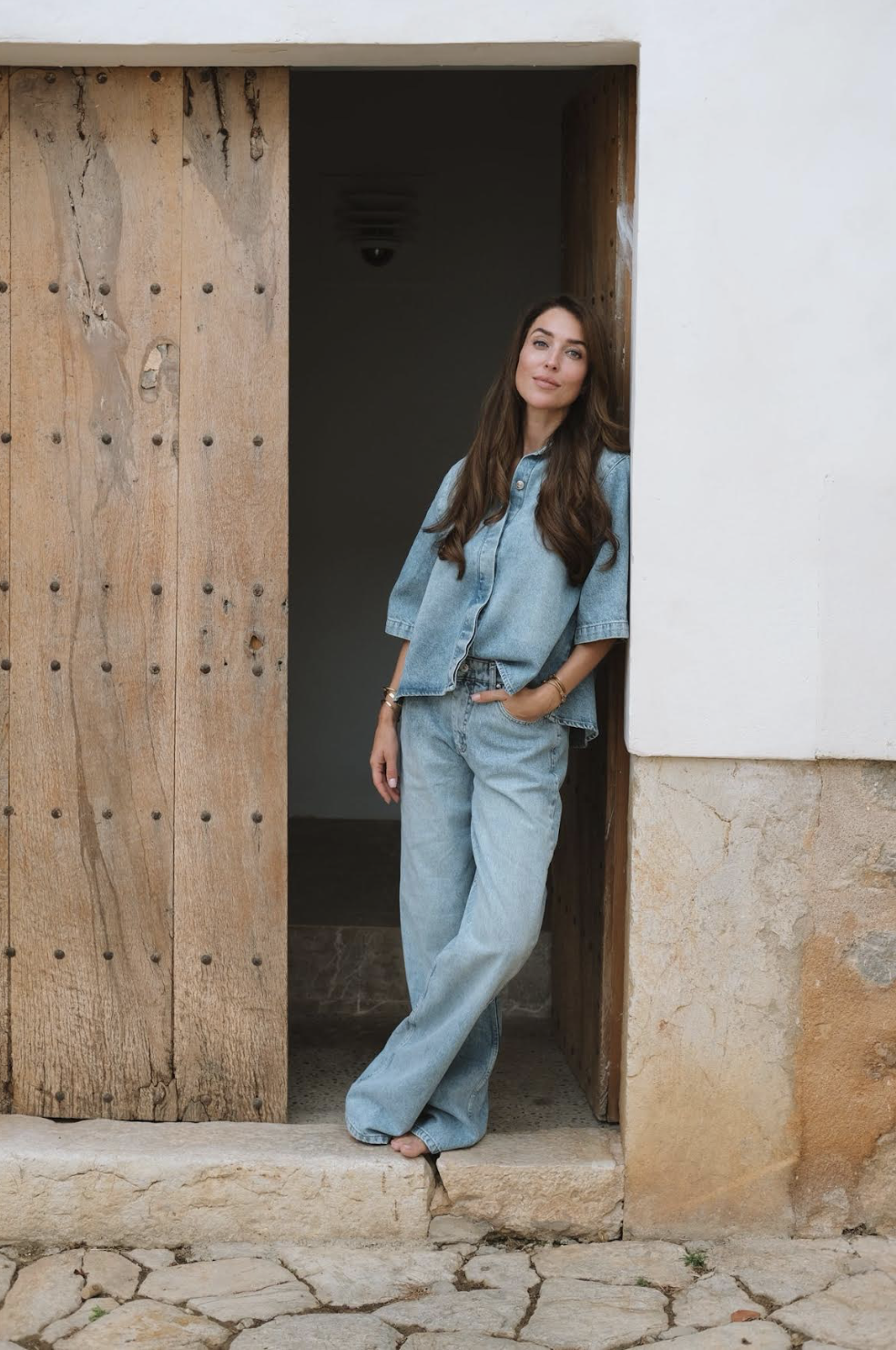 Evi Split DENIM 27 LIGHT STONE BLUE