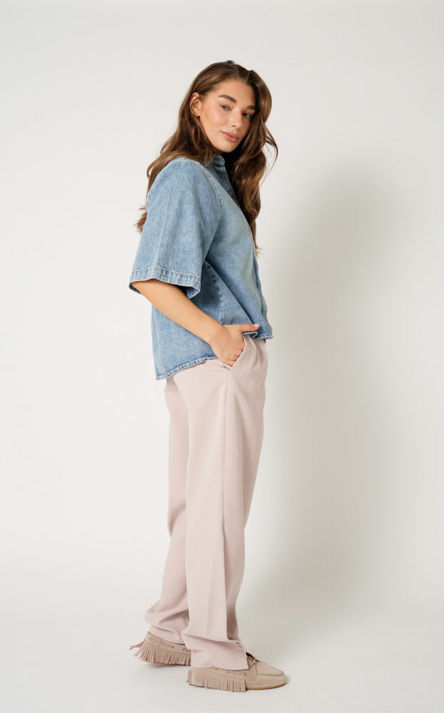 Alijah Blouse Denim 27 LIGHT STONE BLUE