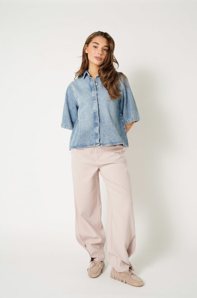 Alijah Blouse Denim 27 LIGHT STONE BLUE
