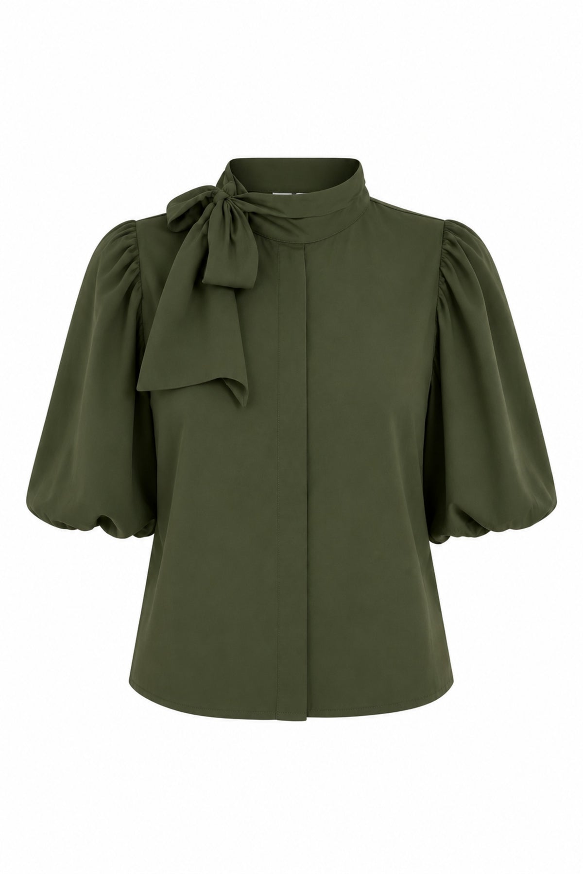 AI: NIA BLOUSE DARK GREEN ARMY