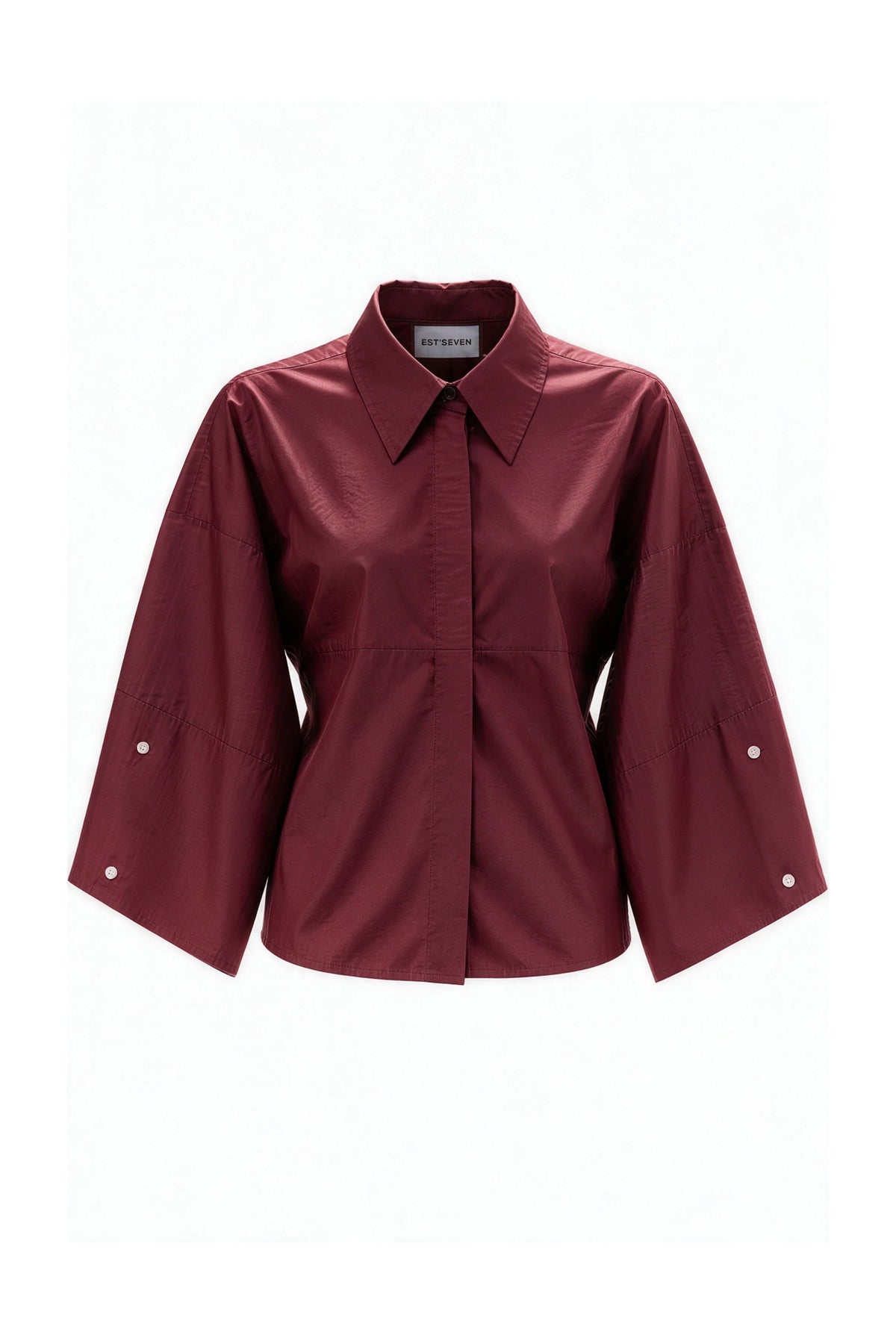 AI: VARISSA BLOUSE Burgundy Wine red