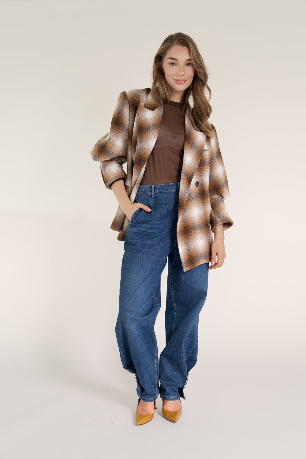 ELLE BLAZER 26 Checkered
