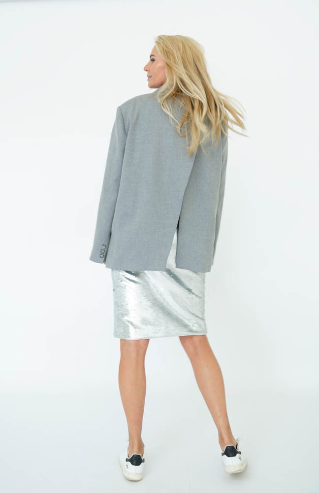 AISHA BLAZER Light Grey
