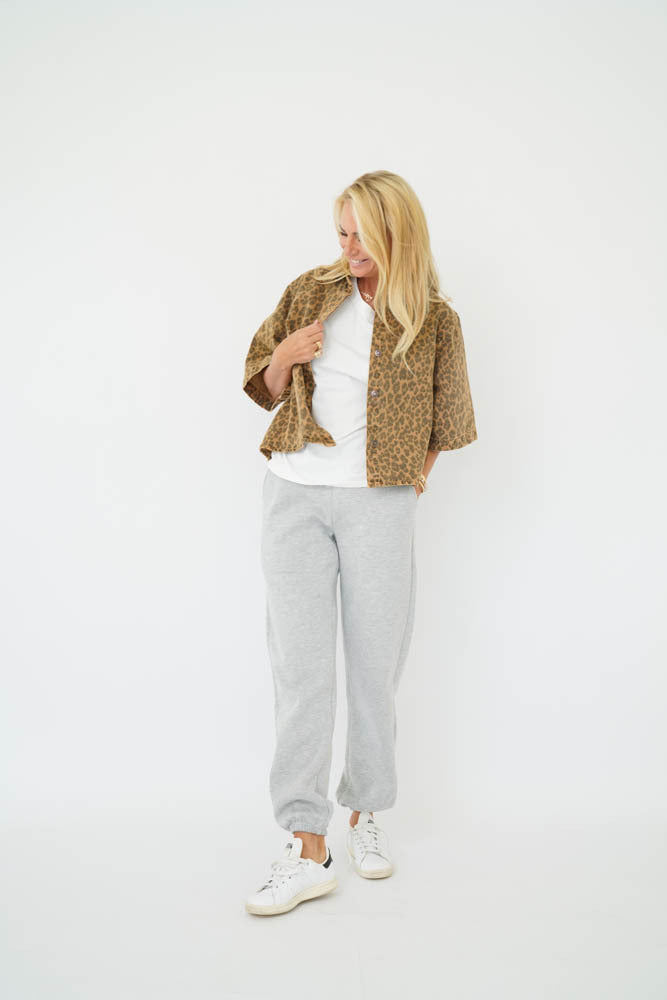 ALIJAH LEOPARD DENIM Leopard Denim