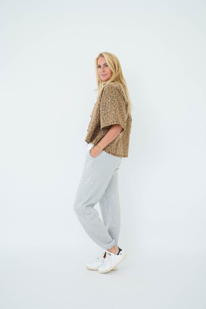 ALIJAH LEOPARD DENIM Leopard Denim