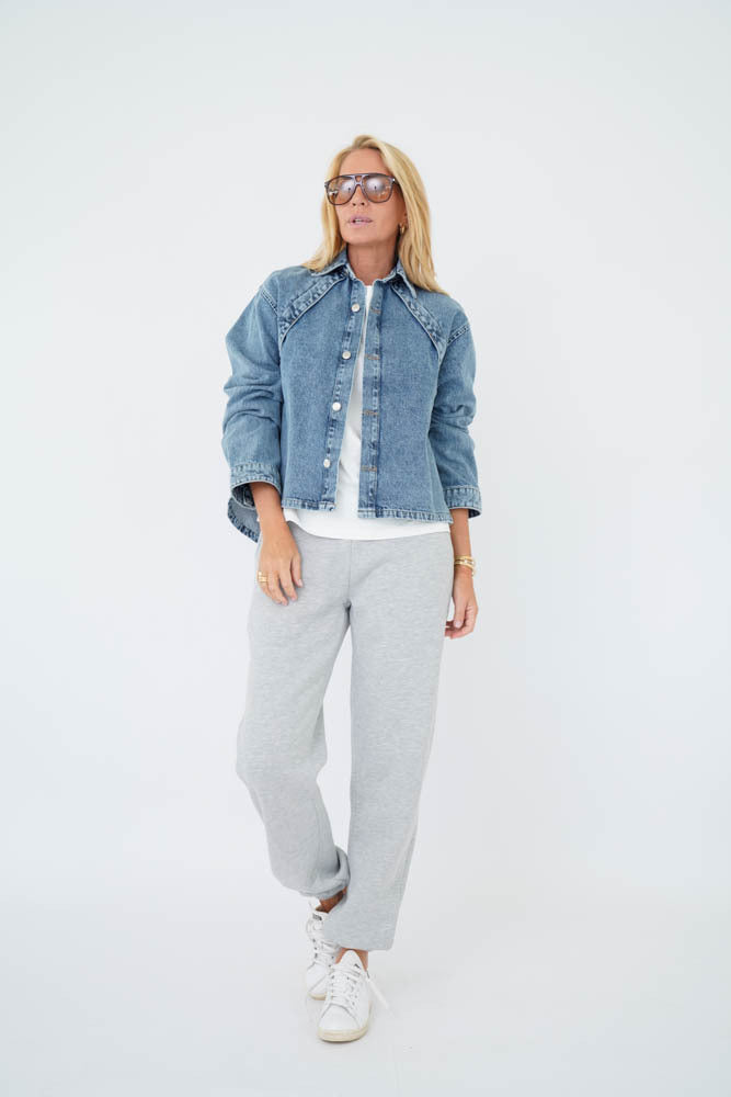 LYON JACKET - BLOUSE Denim Light Blue